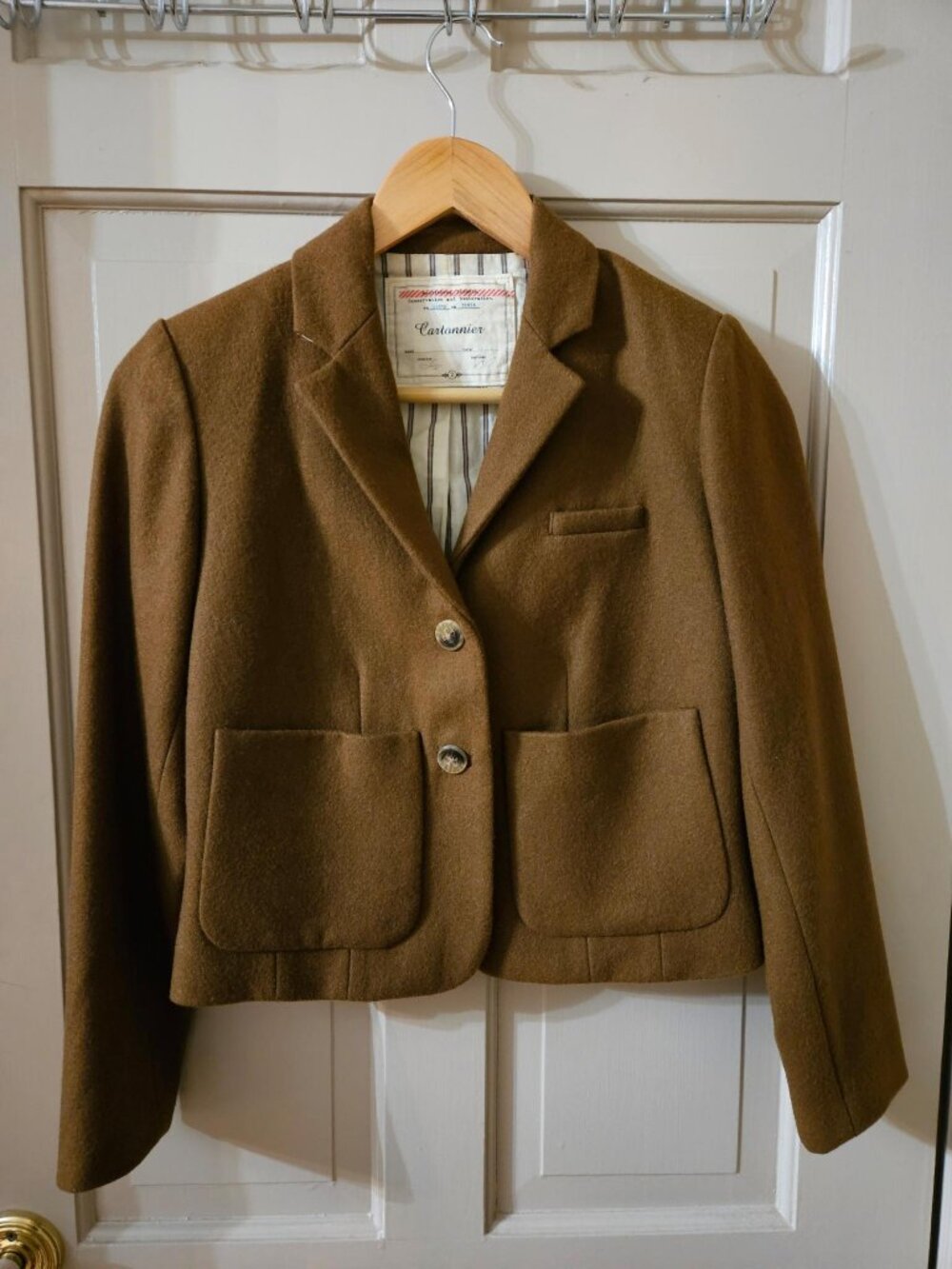 Cartonnier Anthropologie Wool Blend Blazer Short Coat